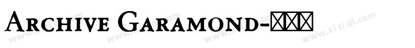 Archive Garamond字体转换